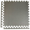 24"x24" Diamond Soft Interlocking Foam Tiles, Set of 6, Gray