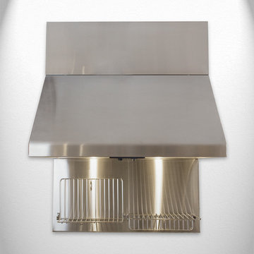 Stainless Steel Wall Hood - Quiet Commercial Unit - Ultra Modern