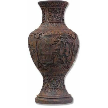 Cinnabar Vase 20, Asian/Eastern Display