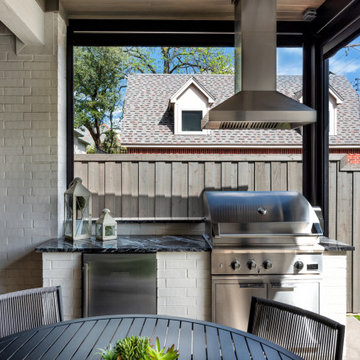 Screened in back patio