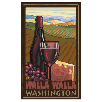 Paul A. Lanquist Walla Walla Washington Wine Country Art Print, 12"x18"