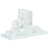 Set of 2 Crystal Diamond Bookends