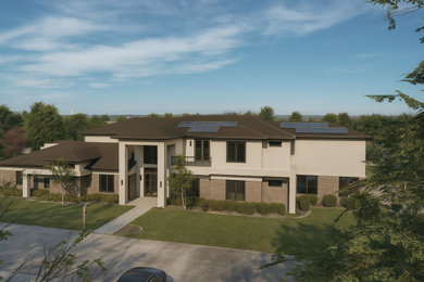 Modern exterior home idea in Dallas