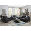 Coaster Watsonville 3-Piece Upholstery Tufted Fabric Sofa Set in Gray