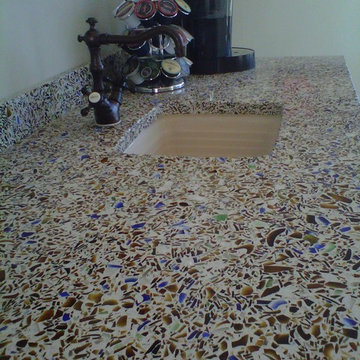 Vetrazzo Recycled Glass Charisma Blue