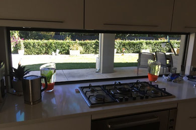 Residential Kitchen Window Inside with Tinting