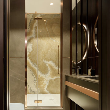 Люкс интерьер ванной в Квартире 120 кв. м. в Современном стиле