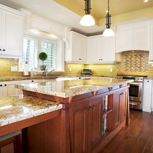 bilevel kitchen island