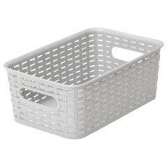 Plastic Rattan Storage Box Basket Organizer Large, ba426