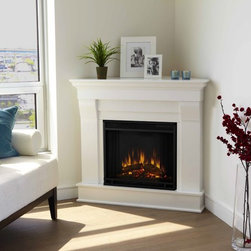 Real Flame Chateau Corner Electric Fireplace - Indoor Fireplaces