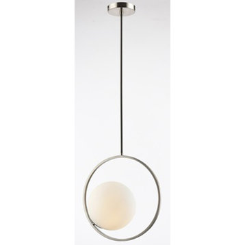 Equinox Pendant Black Painted Grey With Frosted Glass Shade E27 G 60W