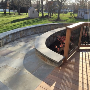 Patio, Walls and Water Garden