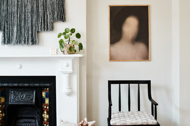 Photo of a medium sized eclectic living room in London.