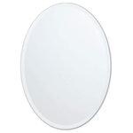Design Element - Vera 20 in. x 28 in. Oval Frameless Wall Mount Bathroom Mirror in Silver - The Vera mirror collection by Design Element provides a beautiful finishing touch to your home decor. Available in different shapes, all Vera frameless mirrors features are light weight and extremely thin. While these modern styled mirrors are perfect to pair up with your bathroom vanity, they are also an excellent choice for other rooms in your home such as bedrooms, living rooms and hallways.