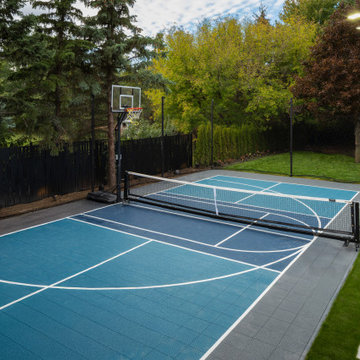 Modern Backyard Multi-Sport Court