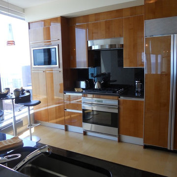 Contemporary Condominium overlooking Michigan Avenue and Lake Michigan