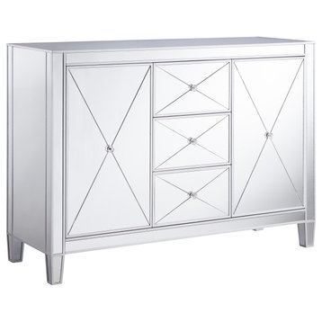 Lirrington 3-Drawer Mirrored Cabinet