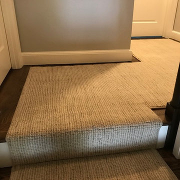 Modern Stair Runner and Cut to Fit Hall