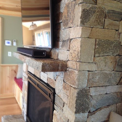 Natural Thin Stone Veneer Fireplace - Products