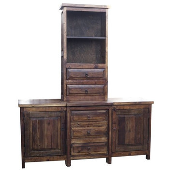 Alto Vanity With Drawers, 80"x20"x32", Double Sink