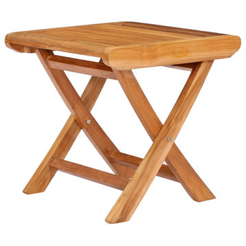 Teak Wood Miami Footstool / Side Table, Made From A-Grade Teak Wood