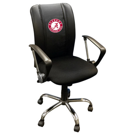 Alabama Crimson Tide Task Chair With Arms Black Mesh Ergonomic