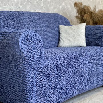 Blue 2 Seater Loveseat Slipcover | Microfibra Collection