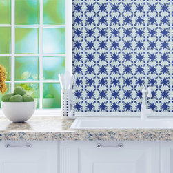 Tyles Knife Floral in King Blue - Paint And Wall Covering Supplies
