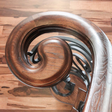 Project #74 | Circular Staircase with Hand-Forged Metal Panels