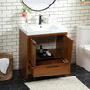 30" Single Bathroom Vanity, Teak, Vf46030Mtk