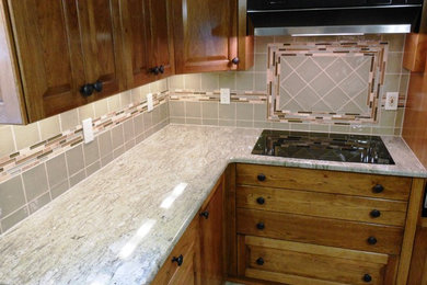 Example of a mountain style kitchen design in Other