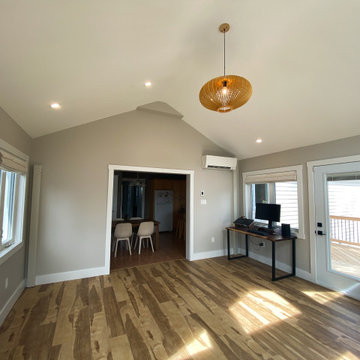Sunroom Addition + Home Office + Workspace + Deck | Fall River, Nova Scotia