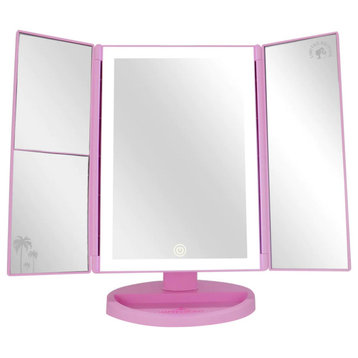 Barbie Trifold LED Tri-Tone Makeup Mirror