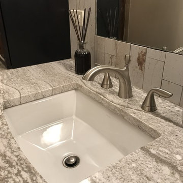 Contemporary Bold Hall Bathroom Remodel