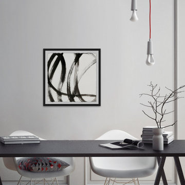 "Linear Expression III" Framed Painting Print