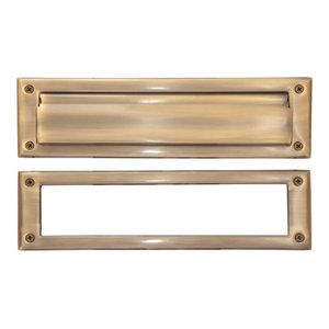 Home Improvement Deltana MS626U5 8 7//8-Inch Mail Slot with Solid Brass Interior Frame Top Notch Distributors Inc.