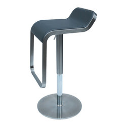 Anthony Swivel Hydraulic Stool | Grey - Kids Step Stools And Stools