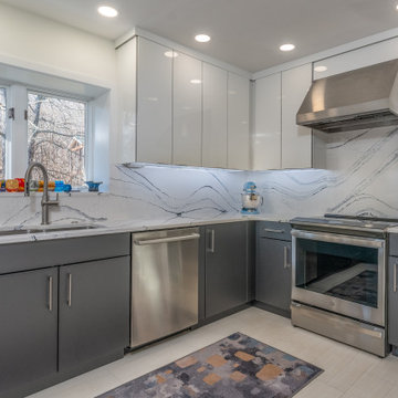 Modern Kitchen & Powder Room Design Moneta, VA