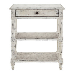 Vivaldi White Bedside Table - Nightstands And Bedside Tables