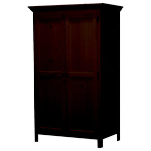 100 Solid Wood Universal Wardrobe Armoire Closet Transitional Armoires And Wardrobes By Palace Imports Houzz