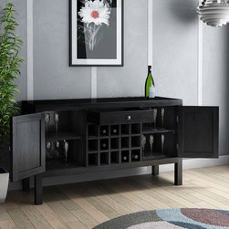 Kansas City Retro Wine Rack Console - Wine And Bar Cabinets