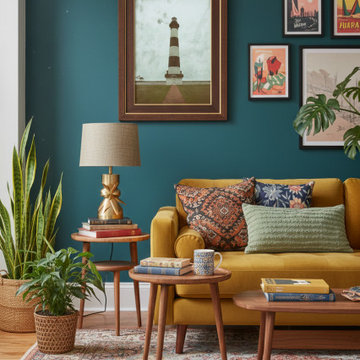 Aged Colorized Bodie Island Lighthouse Eclectic Style Wall Art