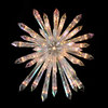 13.5" Lighted Iridescent Icicle Christmas Tree Topper Clear Lights