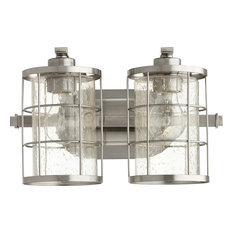 Ellis 2-Light Vanity Fixture, Satin Nickel
