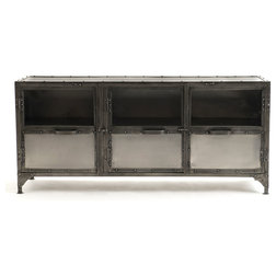 Industrial Media Cabinets by Zin Home
