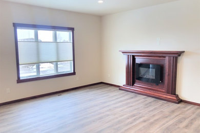 Inspiration for a modern living room remodel in Other