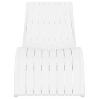 Slim Pool Chaise Sun Lounger, Set of 2, White