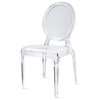 Stackable Side Ghost Style Dining Room Chair Chair Modern Designer Kitchen Clear