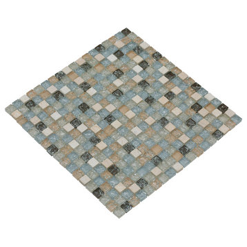 Mesh Pess/Ocean Mosaic, 12"x12" Sheets, Set of 10