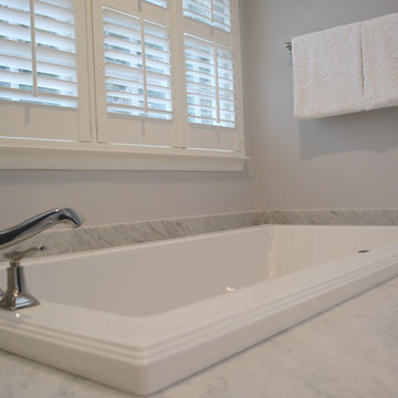 Sleek Marble Master Bath